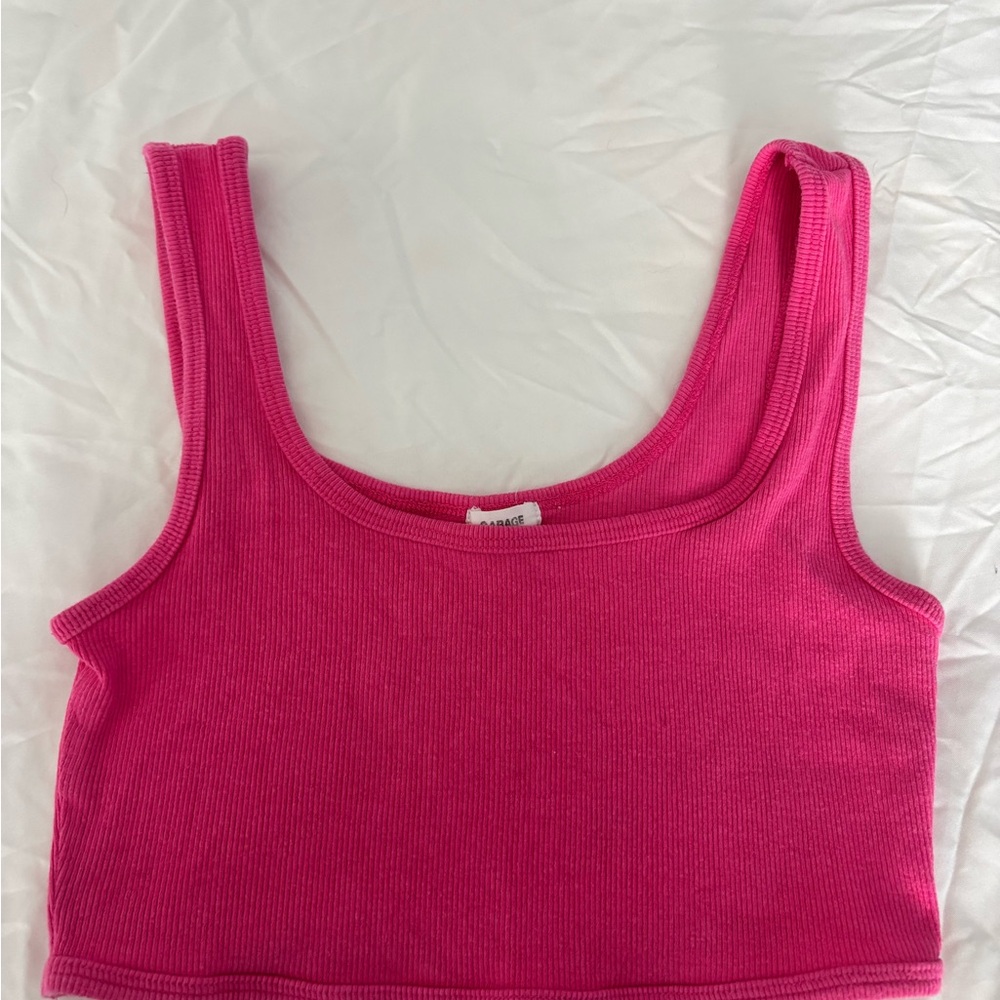 Garage Hot Pink Crop Top